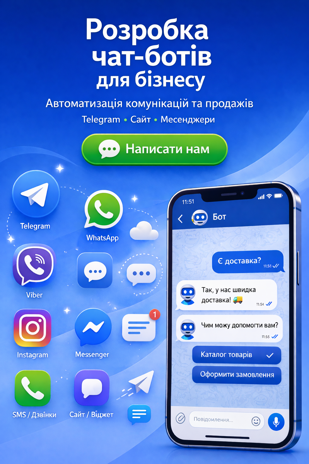 Напишіть BotFactory у Telegram